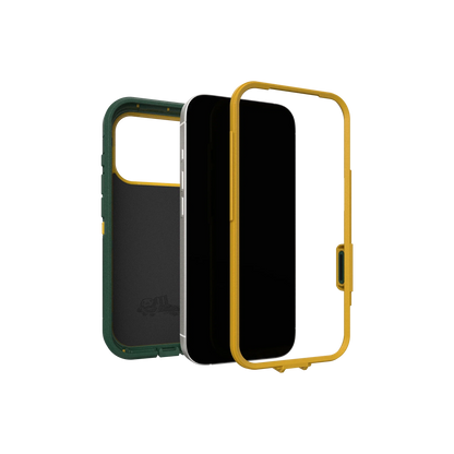 Assembly view of OtterBox x Topo Designs Defender Series Pro XT for MagSafe in "iPhone 17 Pro Case" size.