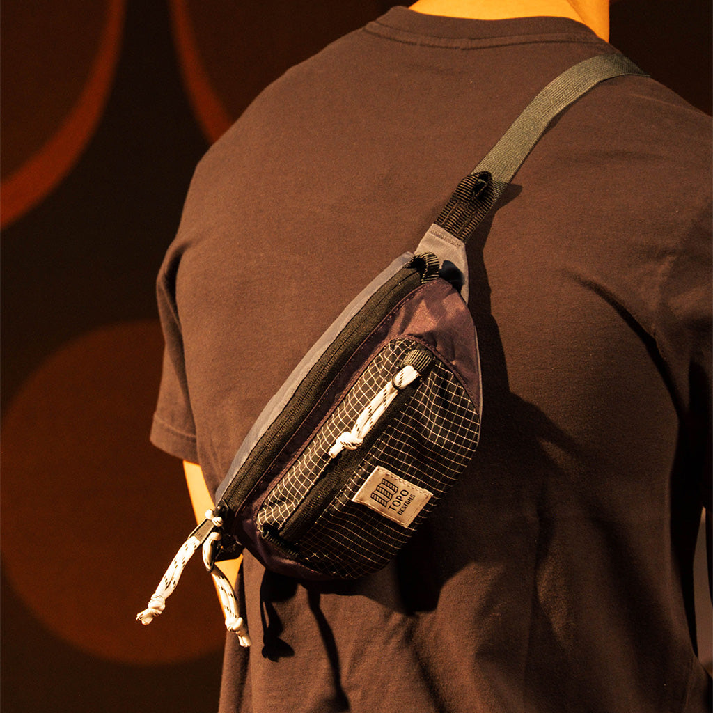 General image of Mountain Waist Pack in "Nightshade / Grid"