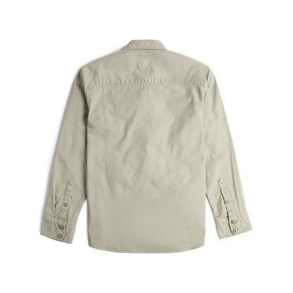 Back View of Topo Designs Dirt Overshirt - Men's in "Dried Sage"
