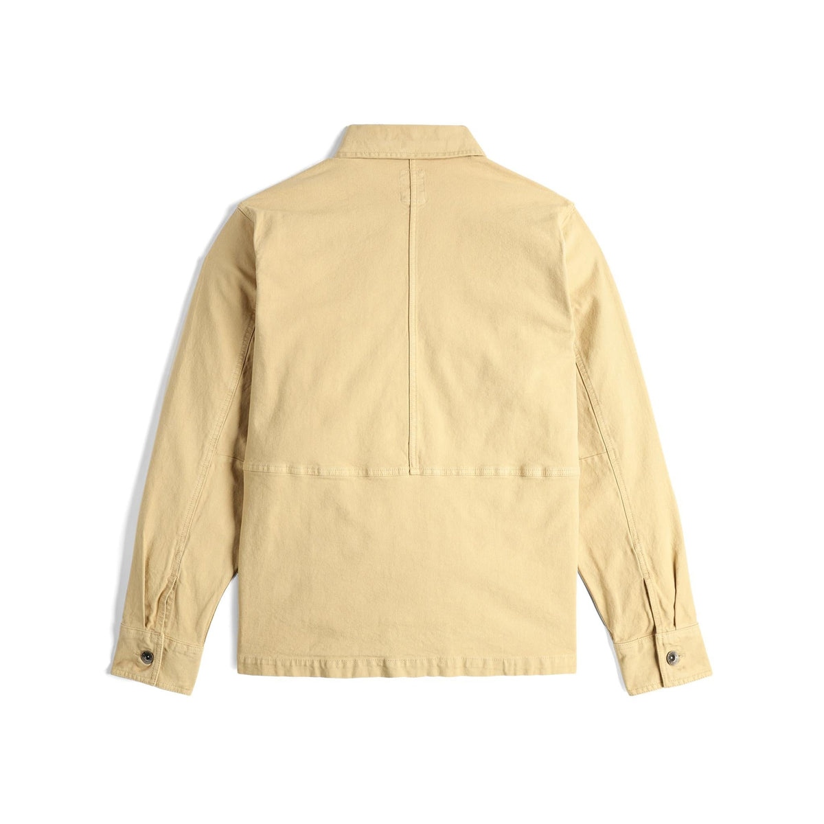 Back View of Topo Designs Dirt Utility Jacket - Men's in "Sahara"