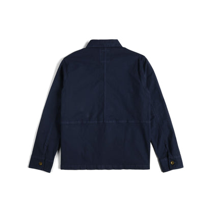 Back View of Topo Designs Utility Jacket - Men's in "Midnight"