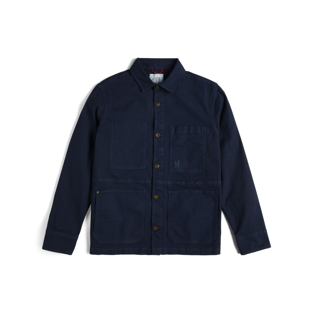 Front View of Topo Designs Utility Jacket - Men's in "Midnight"