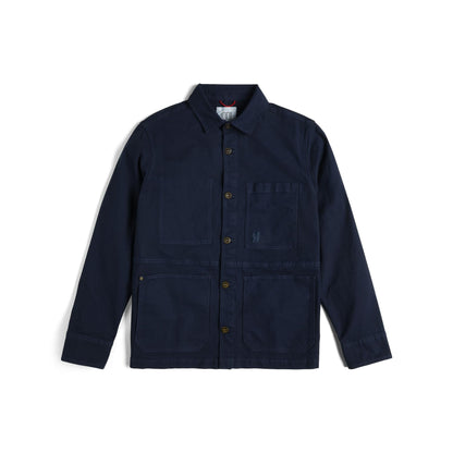 Front View of Topo Designs Utility Jacket - Men's in "Midnight"