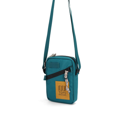 Front View of Topo Designs Mini Shoulder Bag in "Spruce"