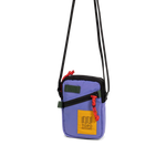 Front View of Topo Designs Mini Shoulder Bag in "Very Peri / Forest"