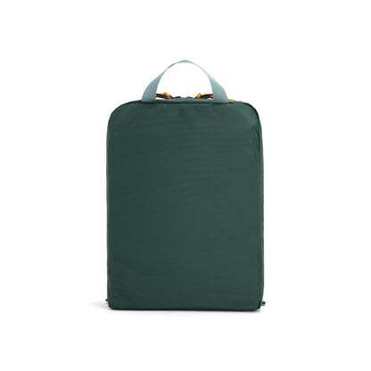 Back View of Topo Designs Pack Bag 10L in "Stone Blue / Forest"