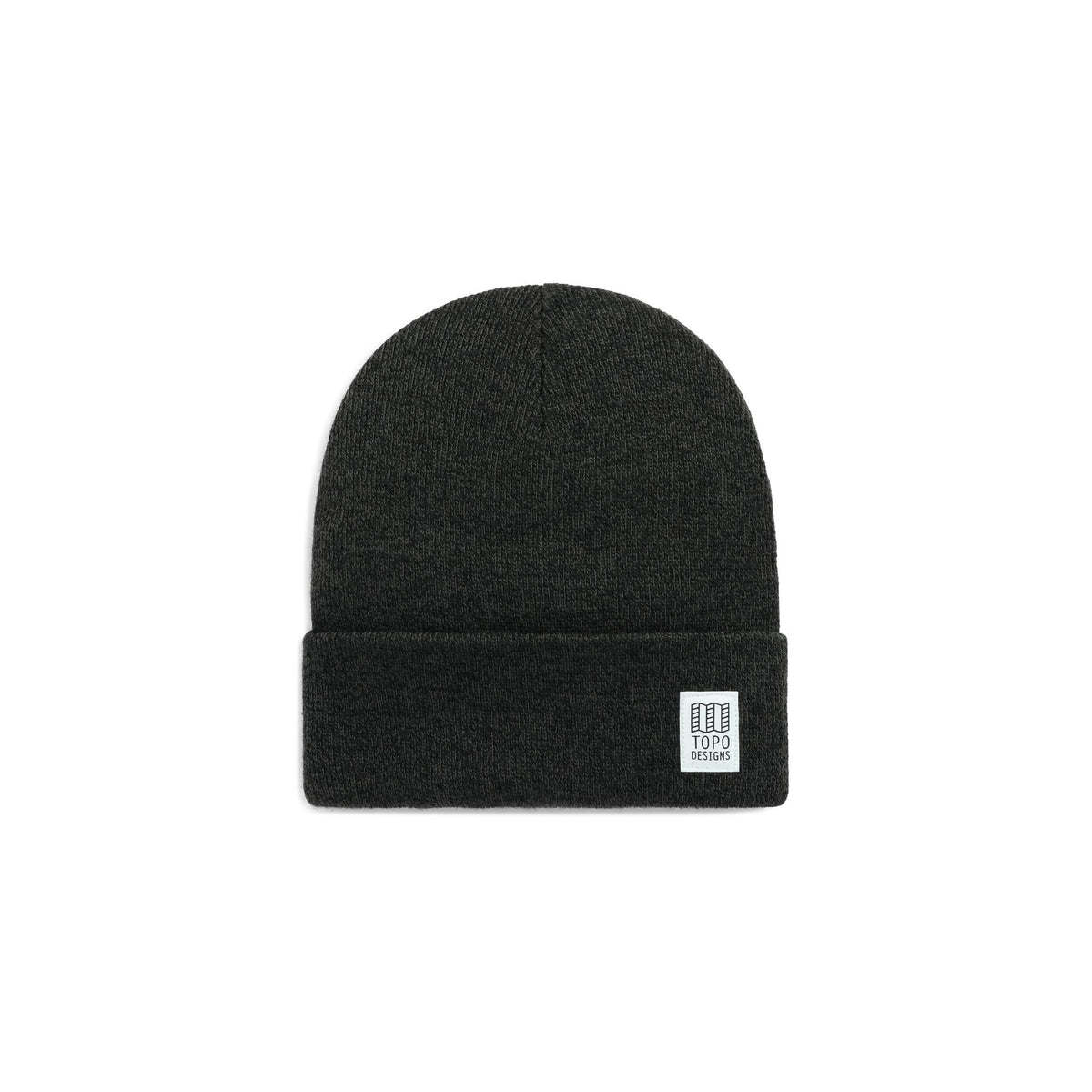 Front View of Topo Designs Work Cap in "Asphalt / Black Marl"