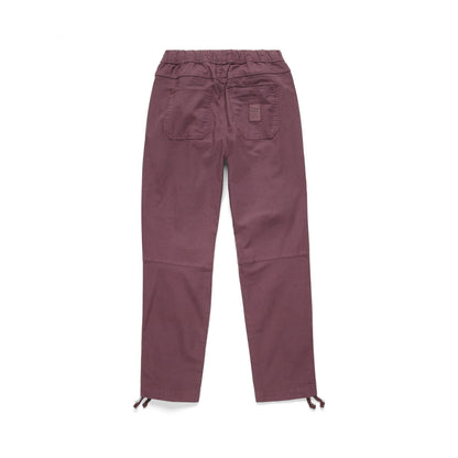 Back View of Topo Designs Dirt Pants Classic - Women's in "Huckleberry"