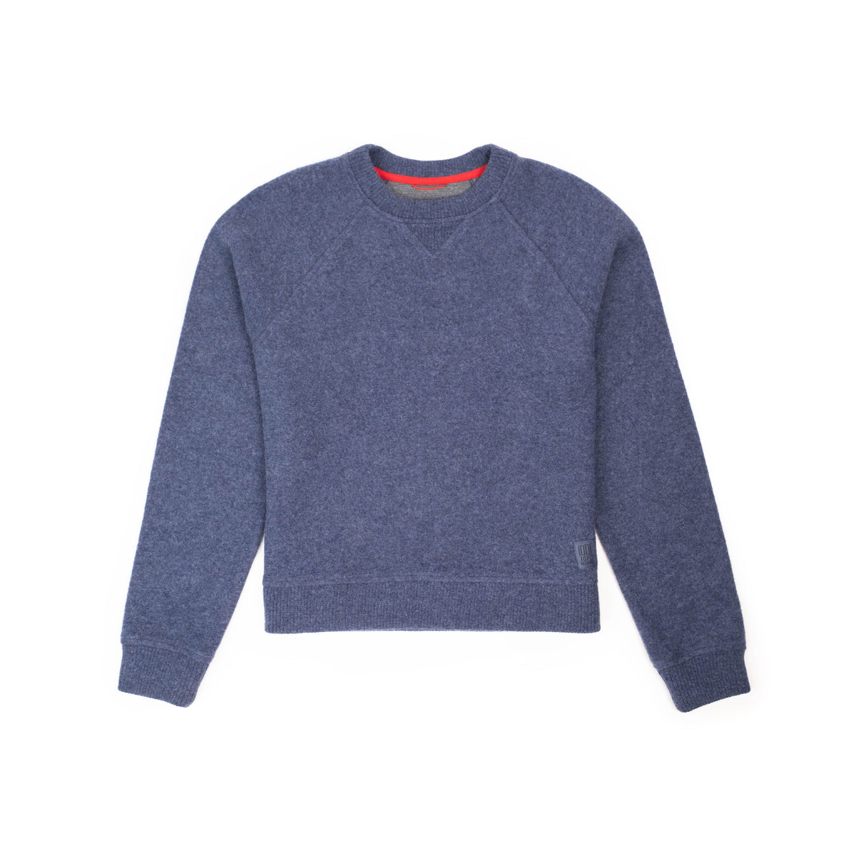 Front View of Topo Designs Global Wool Sweater - Women's in "Midnight"