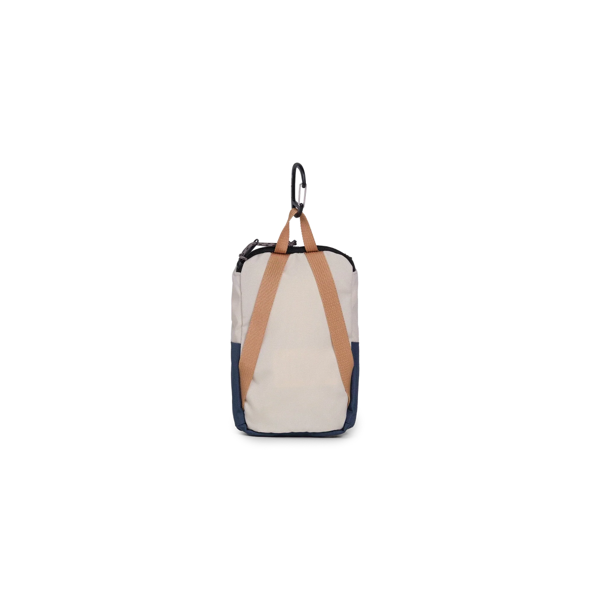 Back View of Topo Designs Rover Pack Micro in "Bone White / Pond Blue"