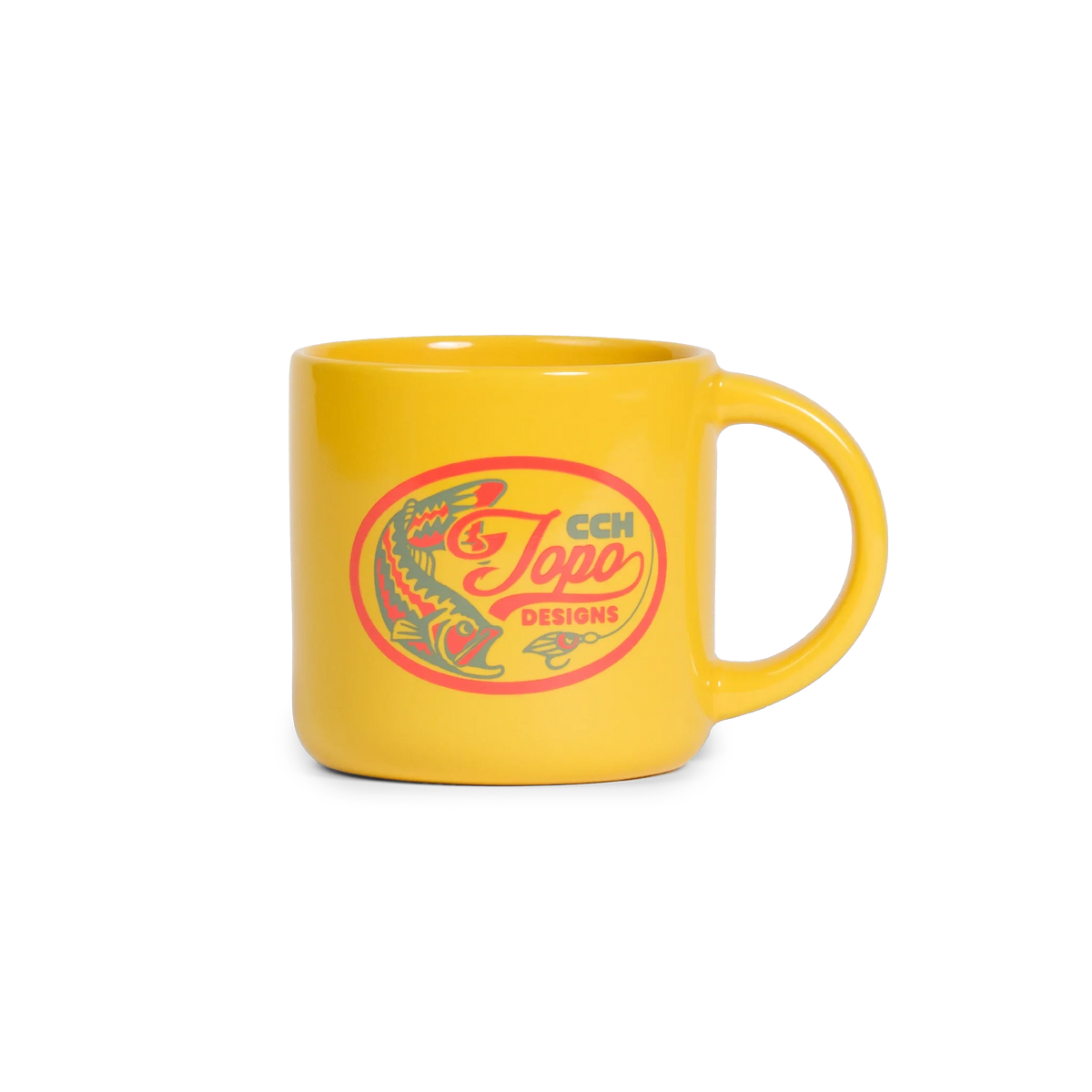 Topo Designs x CCH x Pine Printshop Mug - 14 oz in "Minolo Yellow"