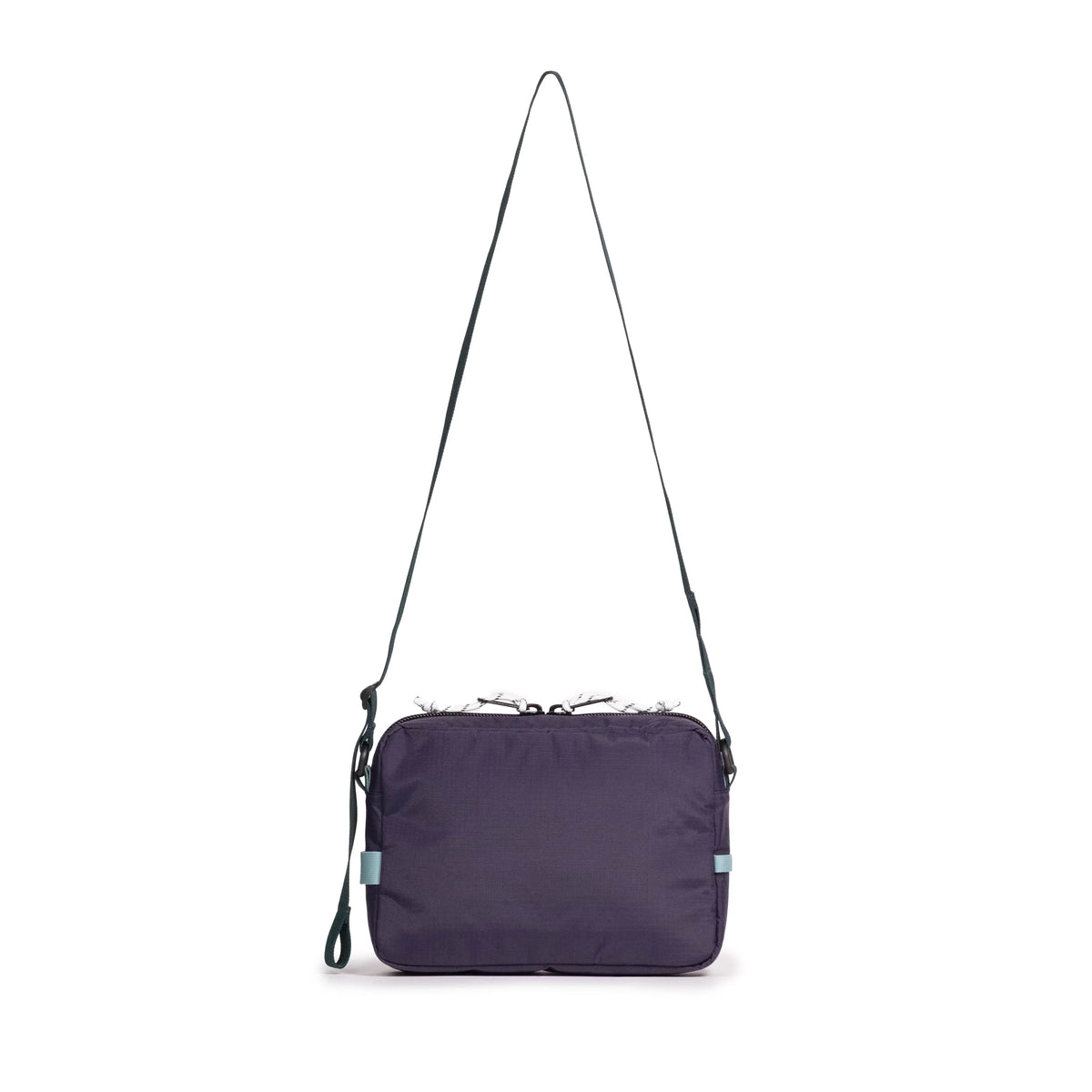 Back view of Topo Designs Block Bag in "Nightshade / Slate"