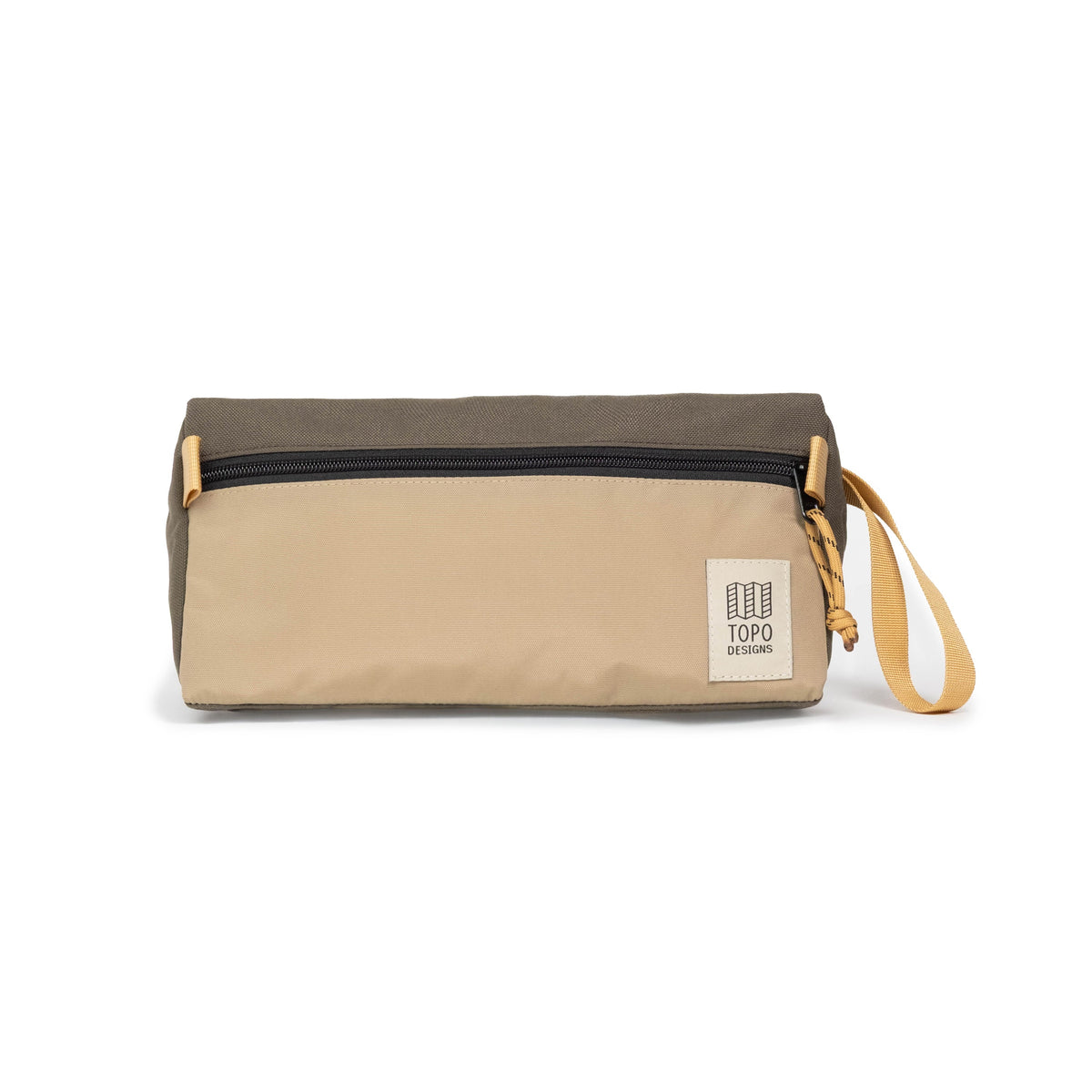 Front View of Topo Designs Dopp Kit in "Woodland / Elmwood"