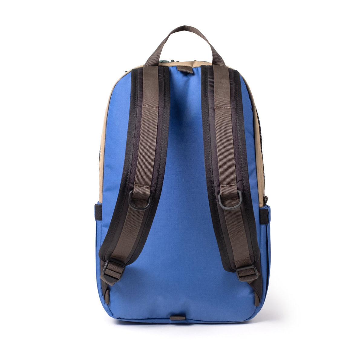 Back View of Topo Designs Light Pack in "Cobalt / Elmwood"