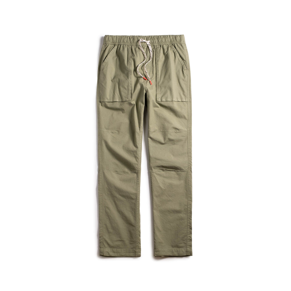 Front View of Topo Designs Desert Pants - Men's in "Oil Green"