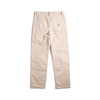 Back shot of Topo Designs Utility Pants Undyed - Men's in "Undyed"