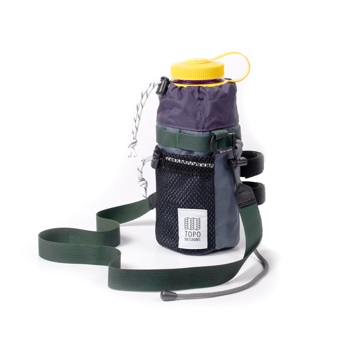 Front View of Topo Designs Mountain Hydro Sling in "Nightshade / Slate"