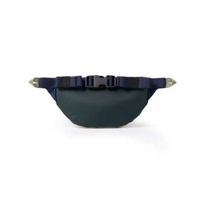 Back View of Topo Designs Mountain Waist Pack in "Forest / Bone White"