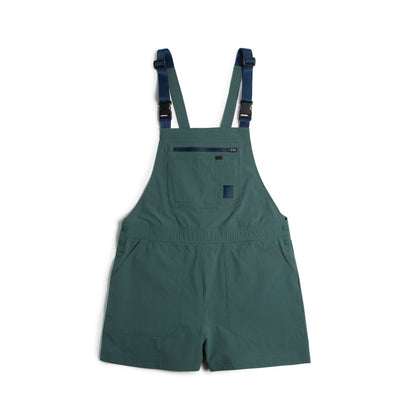 Front View of Topo Designs Roads Romper - Women's in "Evergreen"