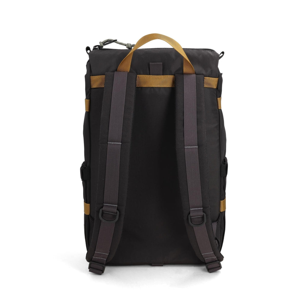 Back View of Topo Designs Rover Pack Classic in "Black / Neutral"